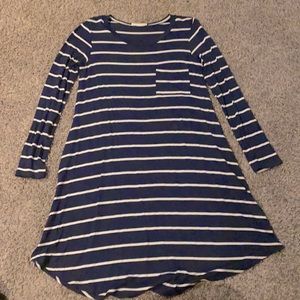 Navy stripe dress